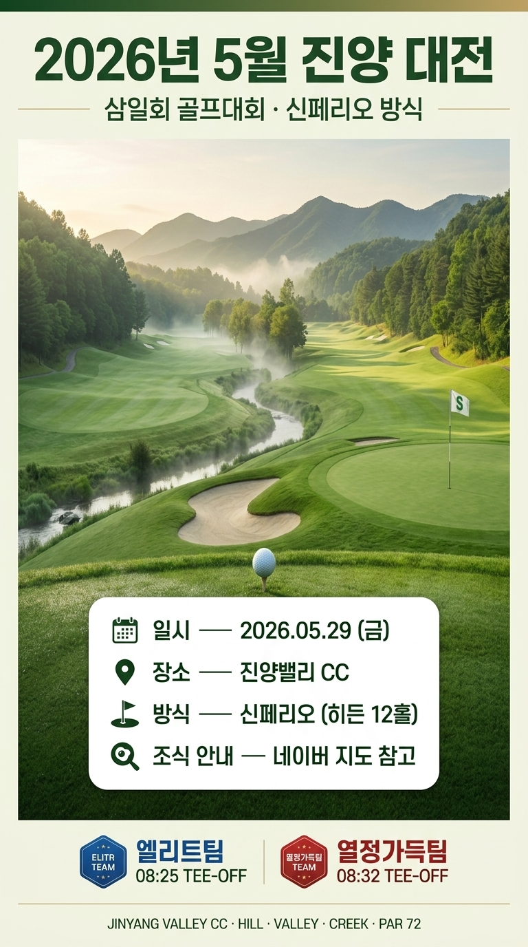 2026년 5월 진양 대전 모바일 포스터